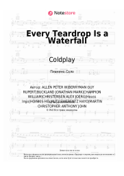 Ноты, аккорды Coldplay - Every Teardrop Is a Waterfall