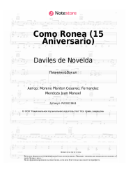 Ноты, аккорды Las Chuches, Daviles de Novelda - Como Ronea (15 Aniversario)