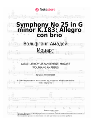 undefined Вольфганг Амадей Моцарт - Symphony No 25 in G minor K.183: Allegro con brio