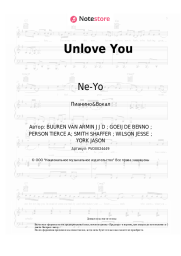 Ноты, аккорды Armin van Buuren, Ne-Yo - Unlove You