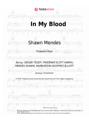 Ноты, аккорды Shawn Mendes - In My Blood