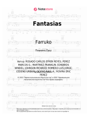 Ноты, аккорды Rauw Alejandro, Farruko - Fantasias