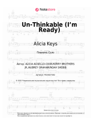 Ноты, аккорды Alicia Keys - Un-Thinkable (I’m Ready)