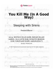 Ноты, аккорды Sleeping with Sirens - You Kill Me (In A Good Way)