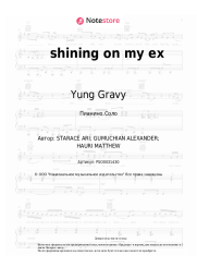 Ноты, аккорды bbno$, Yung Gravy - shining on my ex