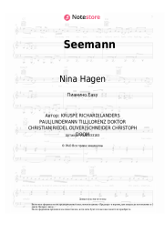 Ноты, аккорды Apocalyptica, Nina Hagen - Seemann