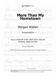 Ноты, аккорды Morgan Wallen - More Than My Hometown