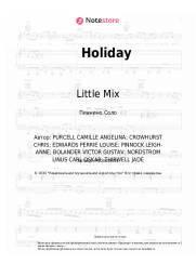 Ноты, аккорды Little Mix - Holiday