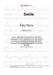 Ноты, аккорды Katy Perry - Smile