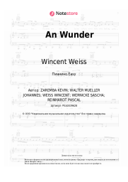 Ноты, аккорды Wincent Weiss - An Wunder