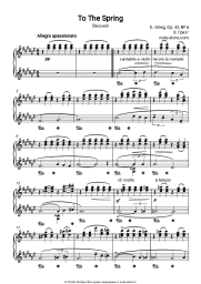 Ноты, аккорды Эдвард Григ - Лирические пьесы, op.43. №6 To spring