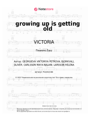 undefined VICTORIA - growing up is getting old