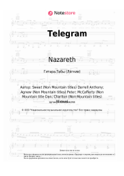 Ноты, аккорды Nazareth - Telegram
