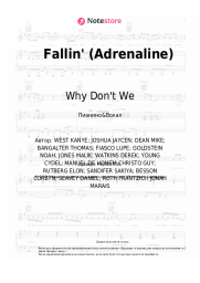 Ноты, аккорды Why Don't We - Fallin' (Adrenaline)