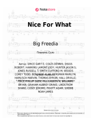 Ноты, аккорды Drake, 5th Ward Weebie, Big Freedia - Nice For What