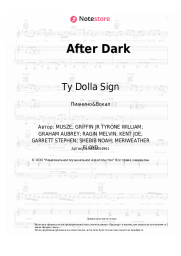 Ноты, аккорды Drake, Ty Dolla Sign - After Dark