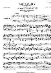 Ноты, аккорды Людвиг ван Бетховен - Соната для фортепиано № 7
