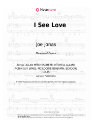 Ноты, аккорды Jonas Blue, Joe Jonas - I See Love