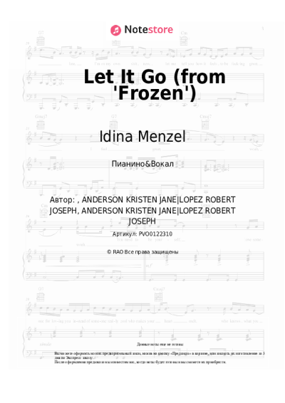 undefined Idina Menzel - Let It Go (from 'Frozen')