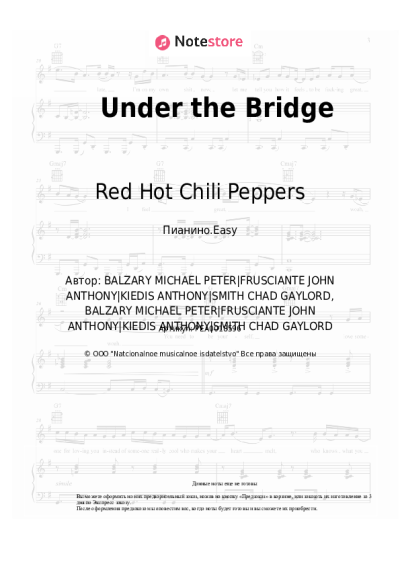 undefined Red Hot Chili Peppers - Under the Bridge