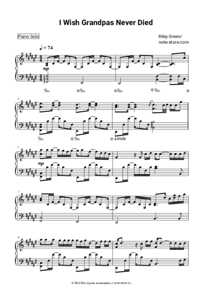 undefined Riley Green - I Wish Grandpas Never Died