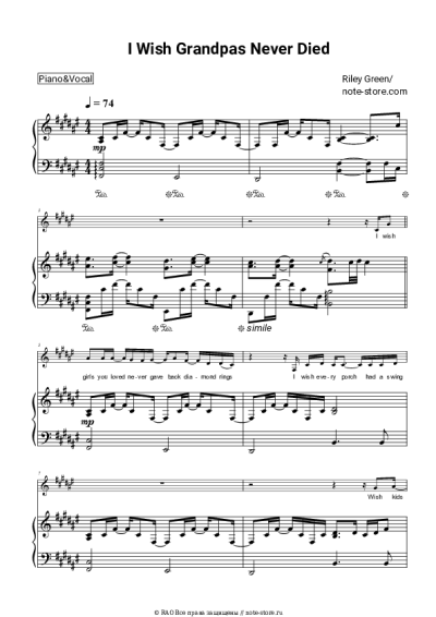 undefined Riley Green - I Wish Grandpas Never Died