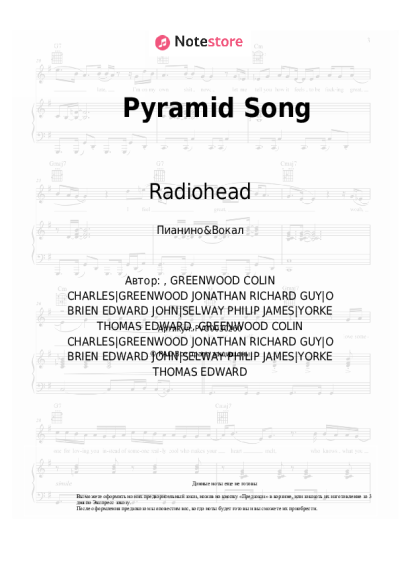 undefined Radiohead - Pyramid Song