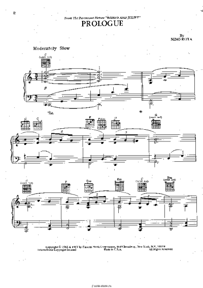 undefined Nino Rota - Prologue and Fanfare for the Prince